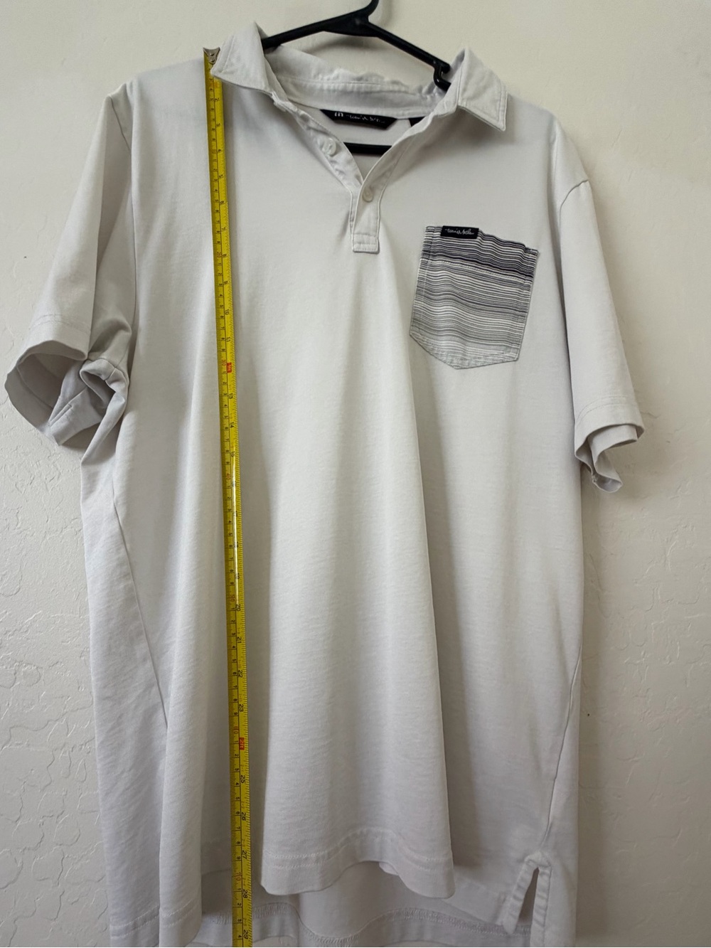 Travis Mathew Polo with Striped Chest Pocket - Picture 5 of 6